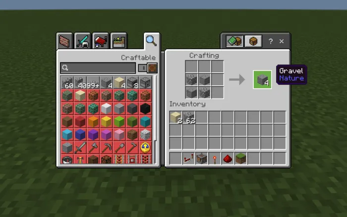 Craftable Sand Vanilla Addon screenshot