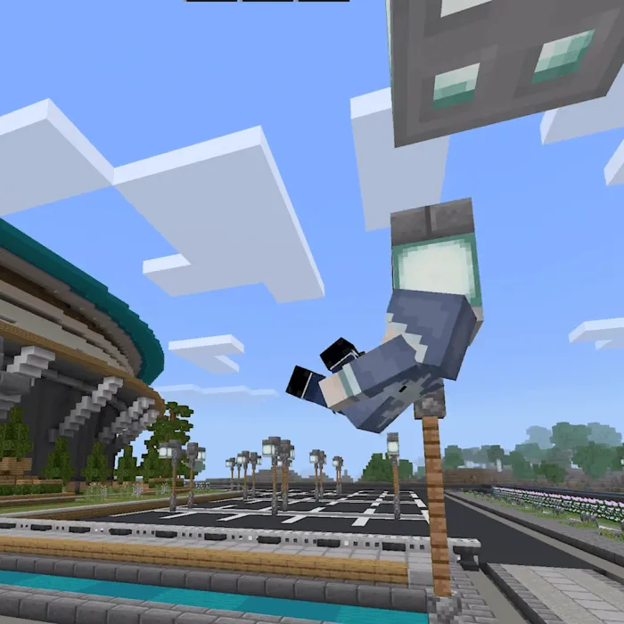 Minecraft Acrobatic Player Animations Addon screenshot