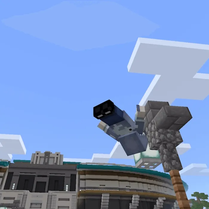 Minecraft Acrobatic Player Animations Addon screenshot