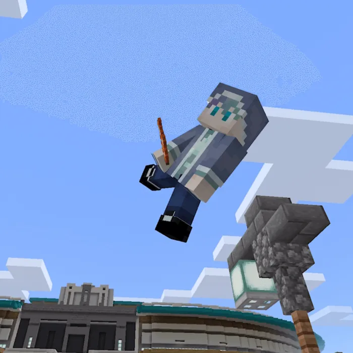 Minecraft Acrobatic Player Animations Addon screenshot
