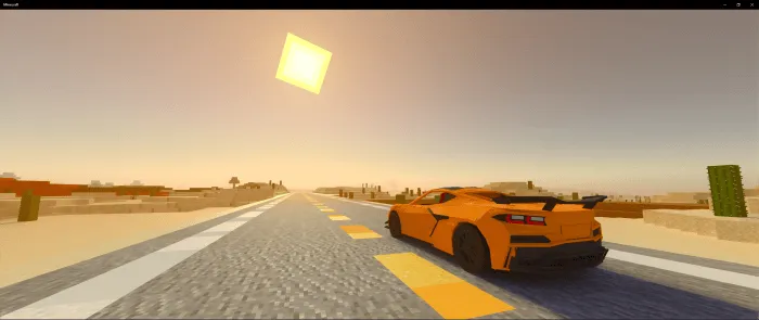 2023 Corvette C8 Zo6 Minecraft Addon screenshot