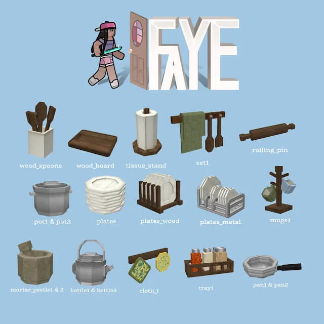 The FAYE Kitchen Clutter Set Addon screenshot