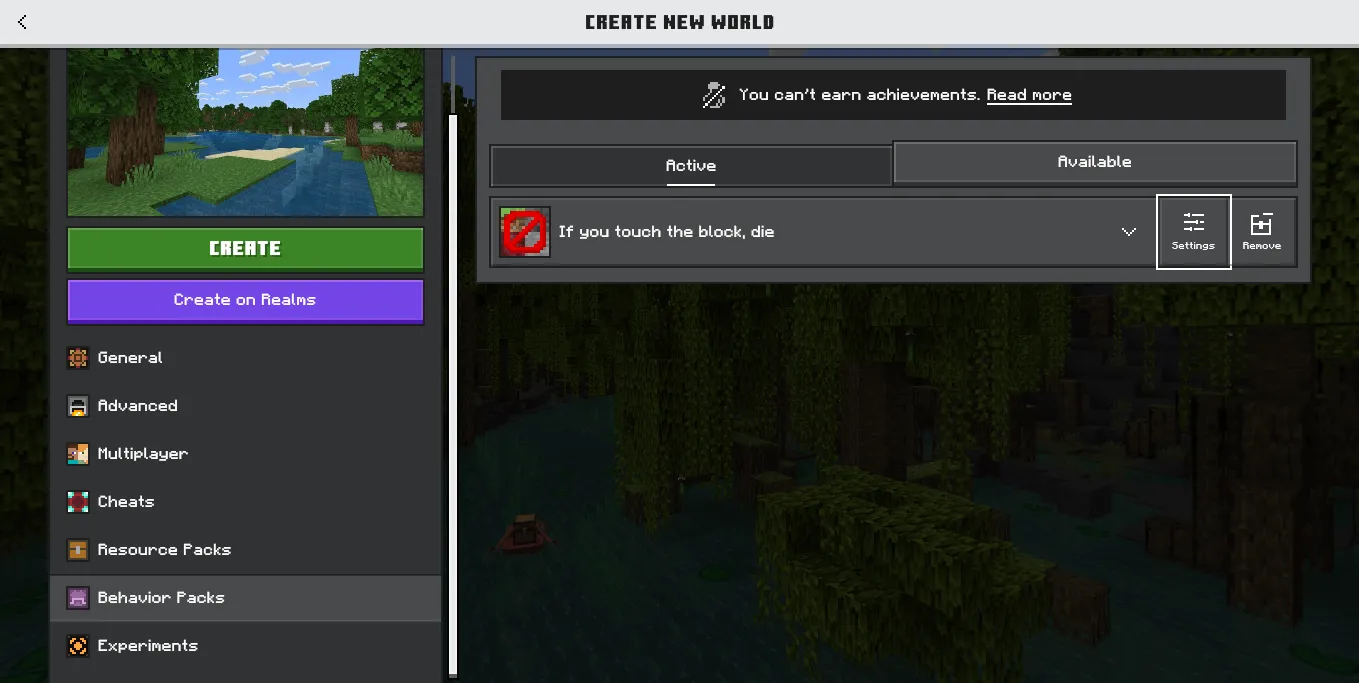 If You Touch The Block - Die Addon screenshot