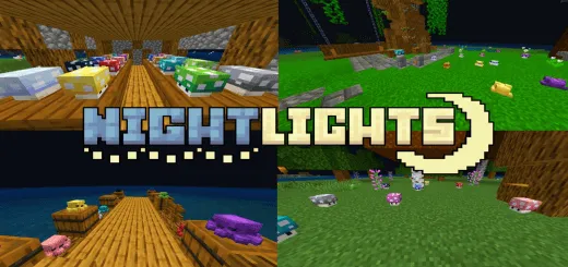 Night Lights Bedrock Edition Addon thumbnail