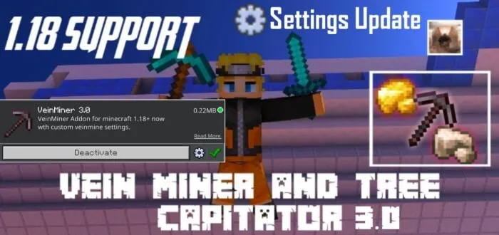 Vein-Miner and Tree Capitator Addon thumbnail