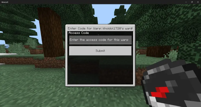 Warps UI Addon screenshot