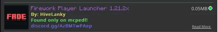 Firework Player Launcher Addon screenshot