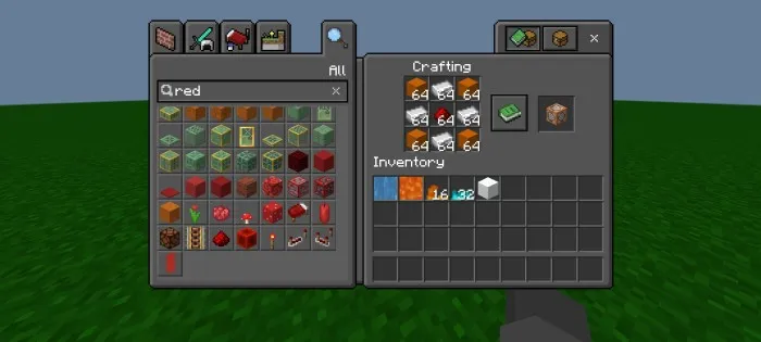 Craftable illegal blocks Addon screenshot