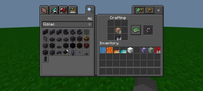 Craftable illegal blocks Addon screenshot