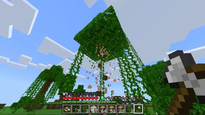 BEDROCK ESSENTIAL: Tree Chop Addon screenshot