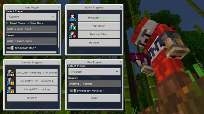 BEDROCK ESSENTIAL: Admin Addon screenshot