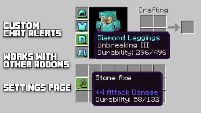 Visual Durabilities Addon screenshot