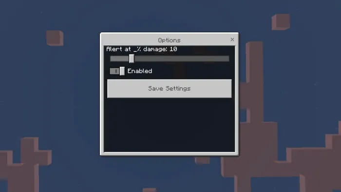 Visual Durabilities Addon screenshot