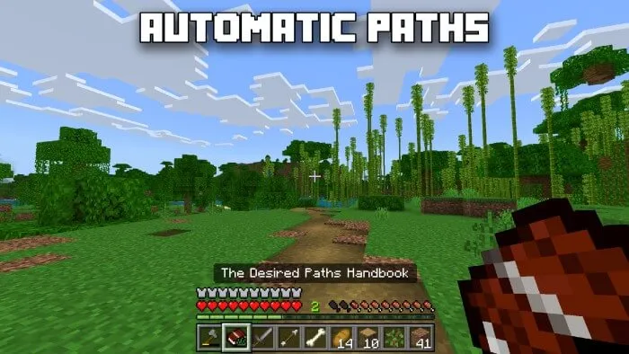 BEDROCK ESSENTIAL: Desired Paths Addon screenshot