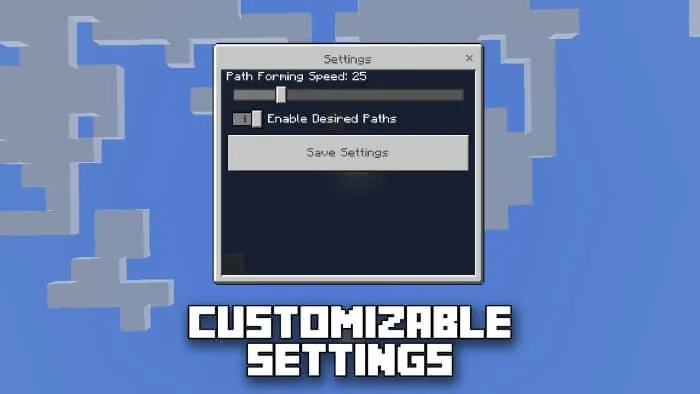 BEDROCK ESSENTIAL: Desired Paths Addon screenshot