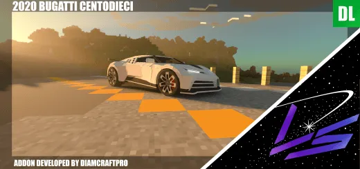 Bugatti Centodieci + Bonus Cars Minecraft Addon thumbnail