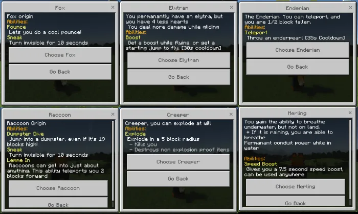 Hungry's Origins Addon screenshot