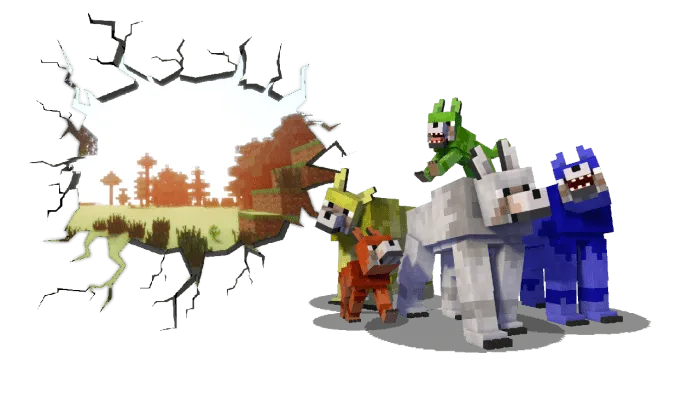 Colorful Mutant Wolves Addon screenshot