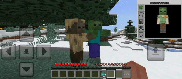 Smart Zombies in Bedrock Addon screenshot