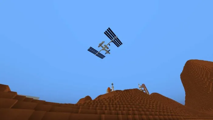 Minecraft Mars Planet Map screenshot