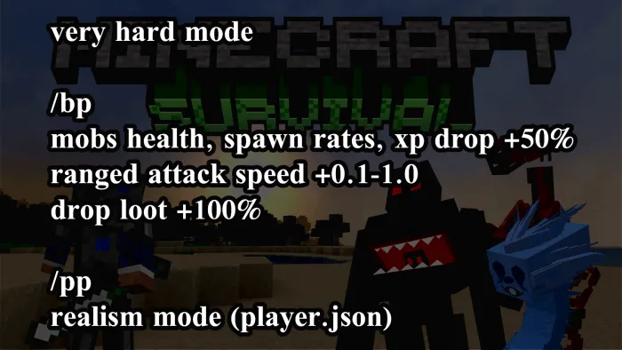Minecraft Survival Pack Addon screenshot