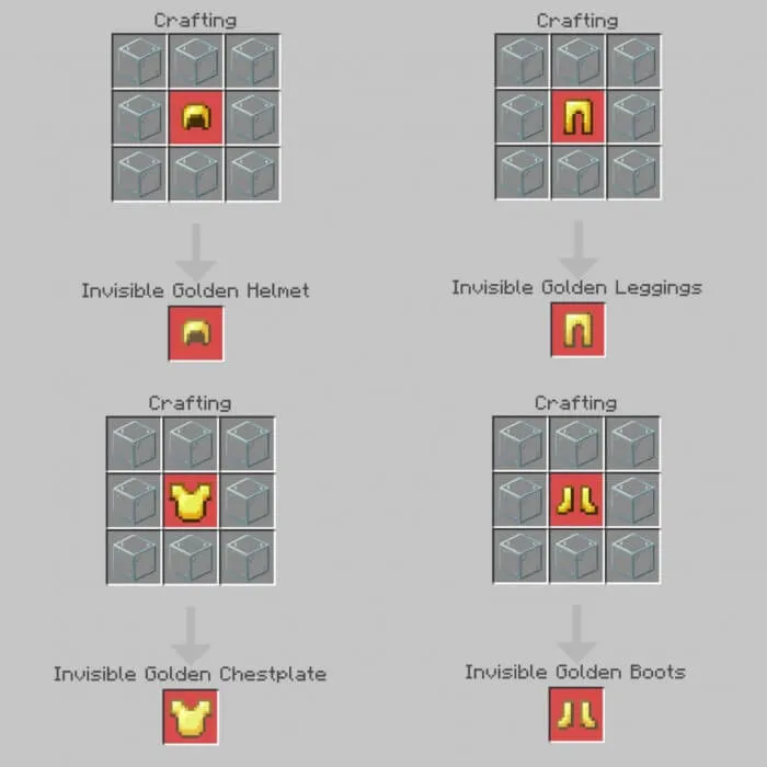 Invisible Armors And Swords Addon screenshot