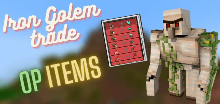 Minecraft, but Golem Trade OP Items Addon thumbnail