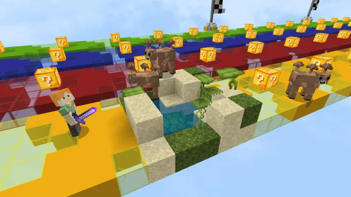 Lucky Blocks Race Map screenshot