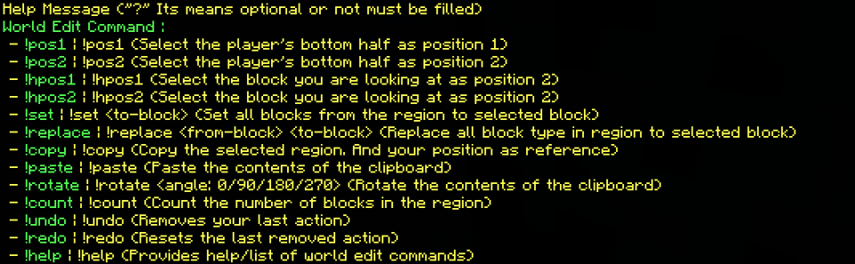 Simple WorldEdit Addon screenshot
