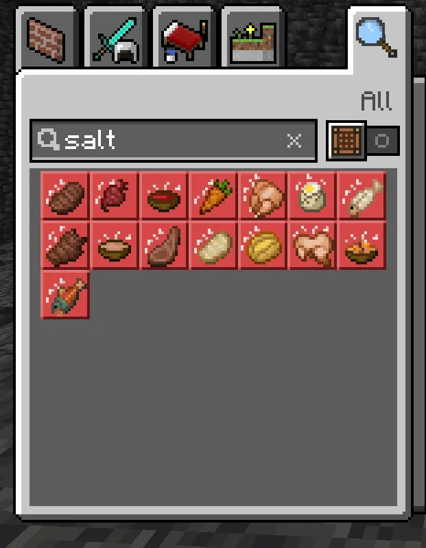 Salt Ore and Food Addon screenshot