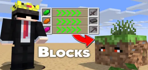 Minecraft but You Can Trade With Blocks Addon thumbnail