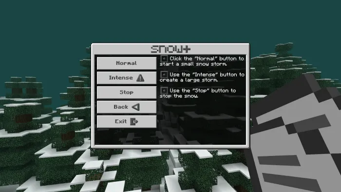 Snow+ Addon screenshot