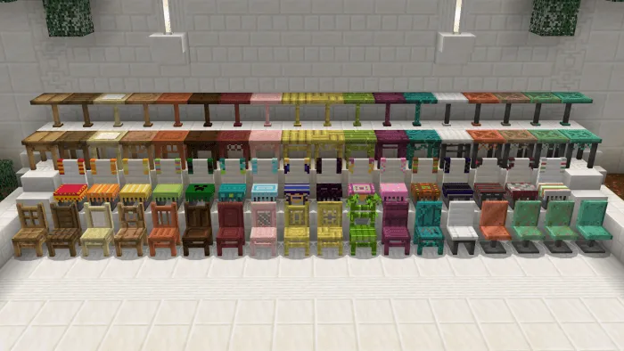 Vanilla Wooden Chairs Addon screenshot