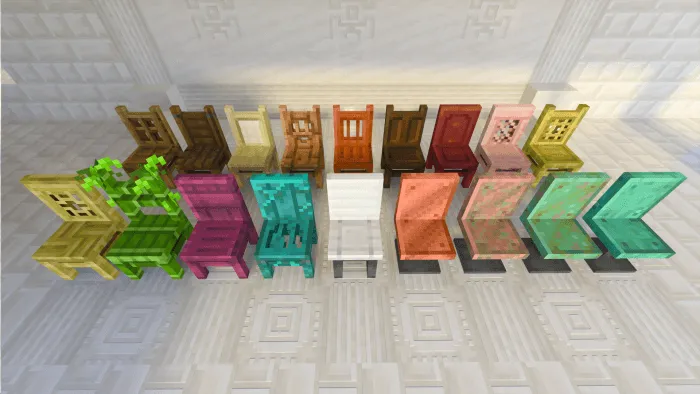Vanilla Wooden Chairs Addon screenshot