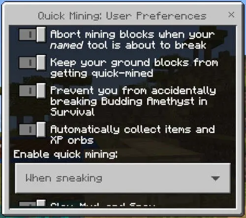 Quick Mining Addon screenshot 4