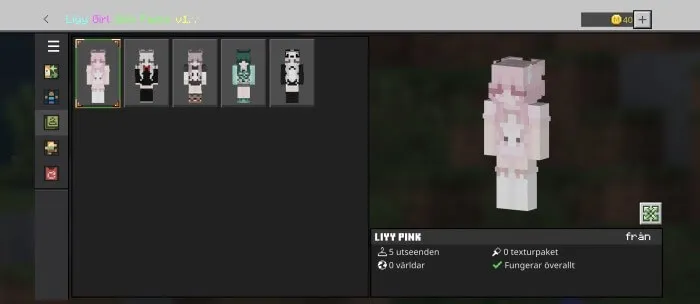 Lily Girl Skin Pack screenshot