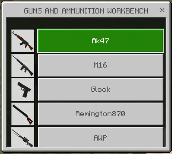 Guns+ Addon screenshot