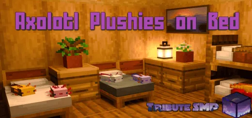 Axolotl Plushies on Beds Addon / Texture Pack thumbnail