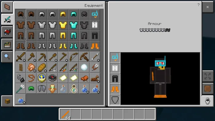 Diving Tools Addon screenshot