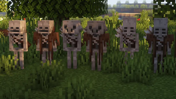 Better Skeletons Addon / Texture Pack screenshot