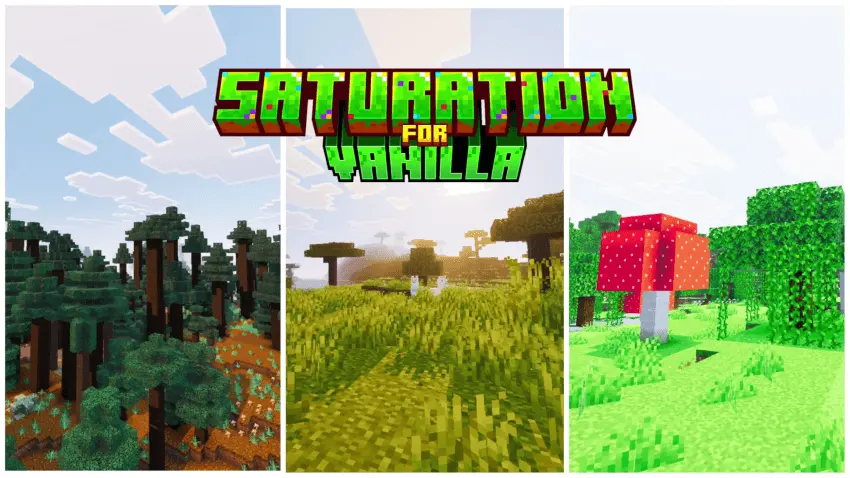 Saturation For Vanilla - Texture Pack thumbnail