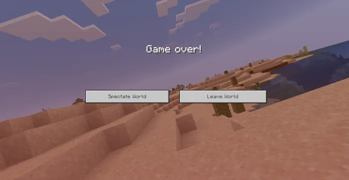 Hardcore Minecraft! Addon screenshot
