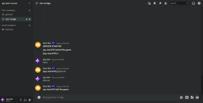 StarBridge Addon screenshot