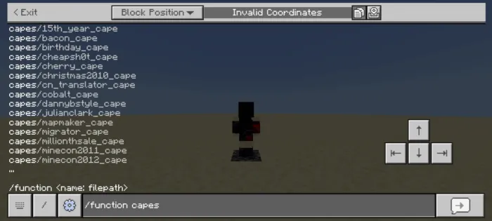 Visual Capes Add-on screenshot