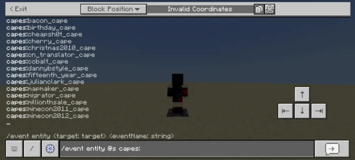 Visual Capes Add-on screenshot
