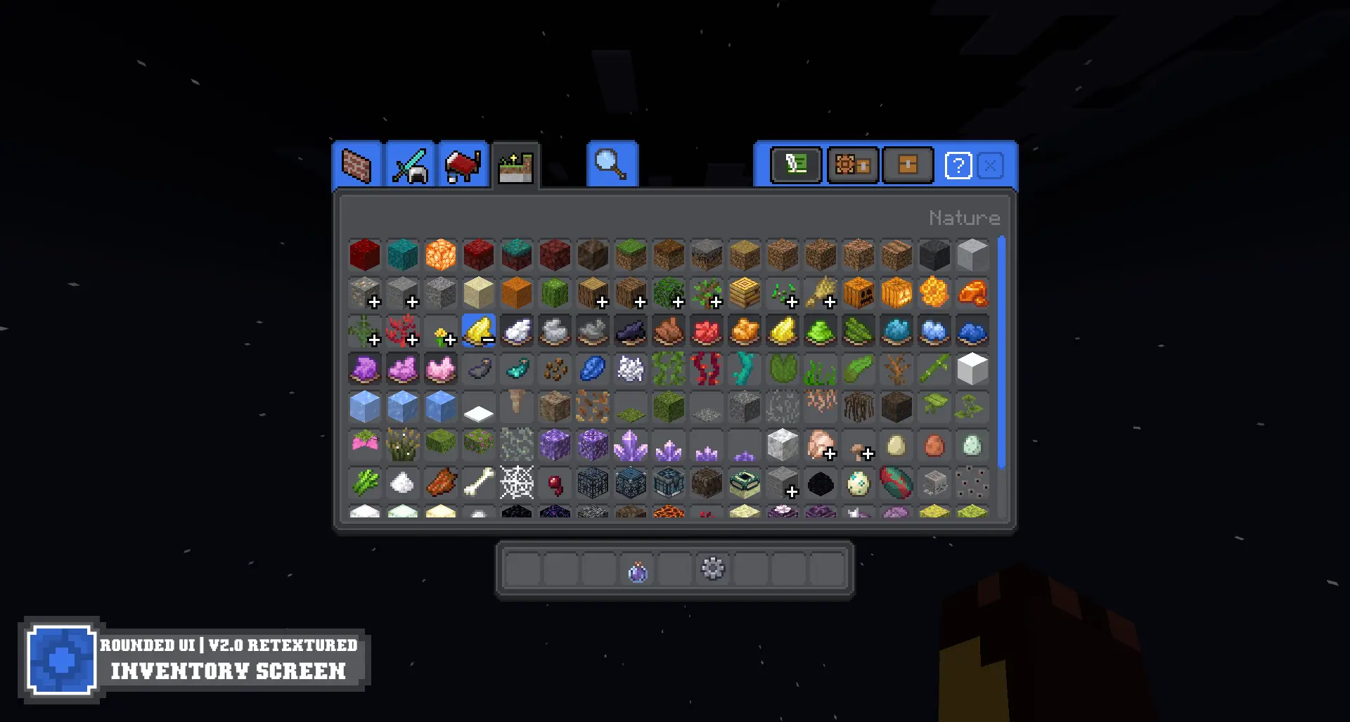 Rounded UI | Dark – Resource Pack screenshot