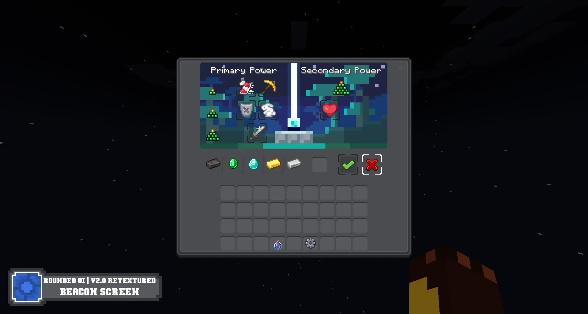 Rounded UI | Dark – Resource Pack screenshot