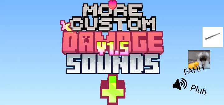 Custom Damage Sounds+ – Resource Pack thumbnail