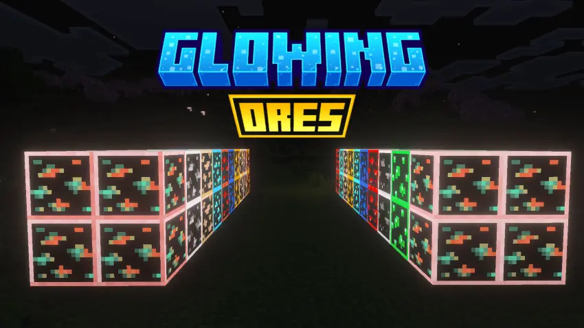 Radiant Glowing Ores – Texture Pack thumbnail