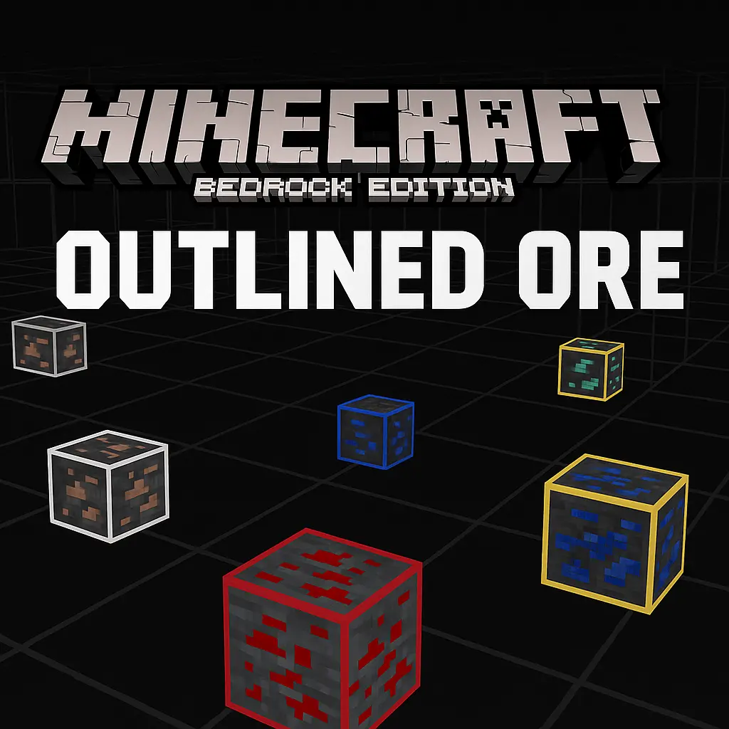 Minecraft Outlined Ore – Texture Pack thumbnail